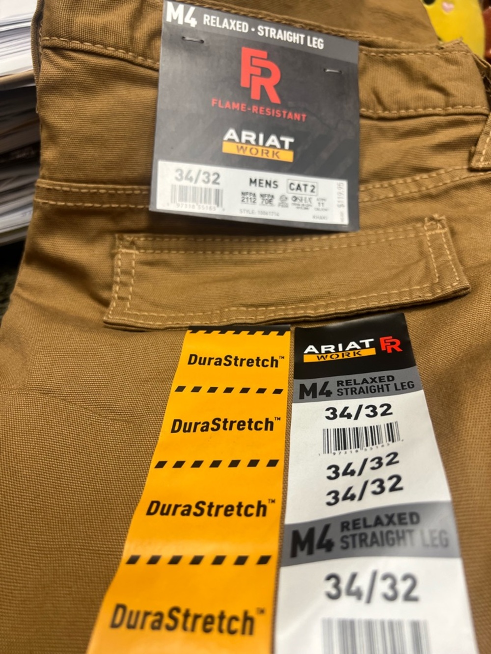 Ariat Men's Cargo Pants - Caramel/Tan Workwear